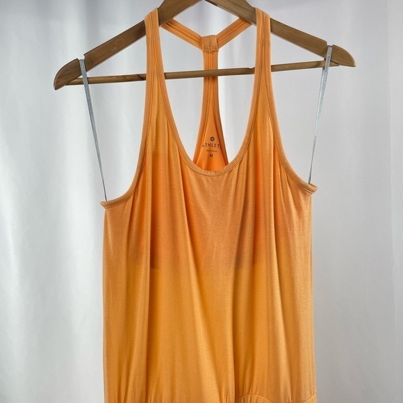 Athleta Cressida Silk Blend Racerback Maxi Dress in Orange Size Medium‎ - Picture 4 of 9